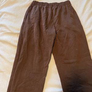 Brown brandy Melville joggers